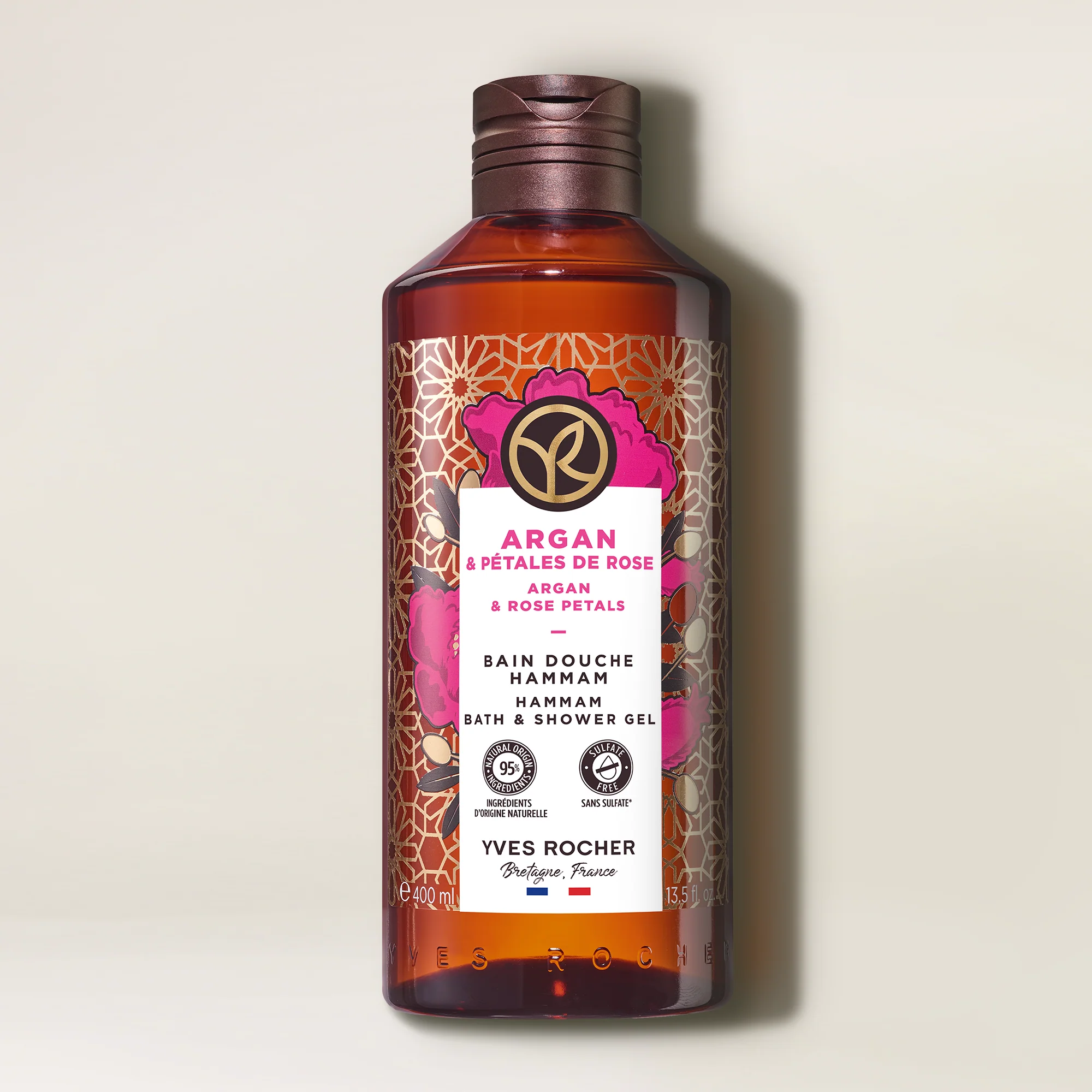 Argan & Rose Petals Hammam Bath & Shower Gel - 400 ml - Image 2