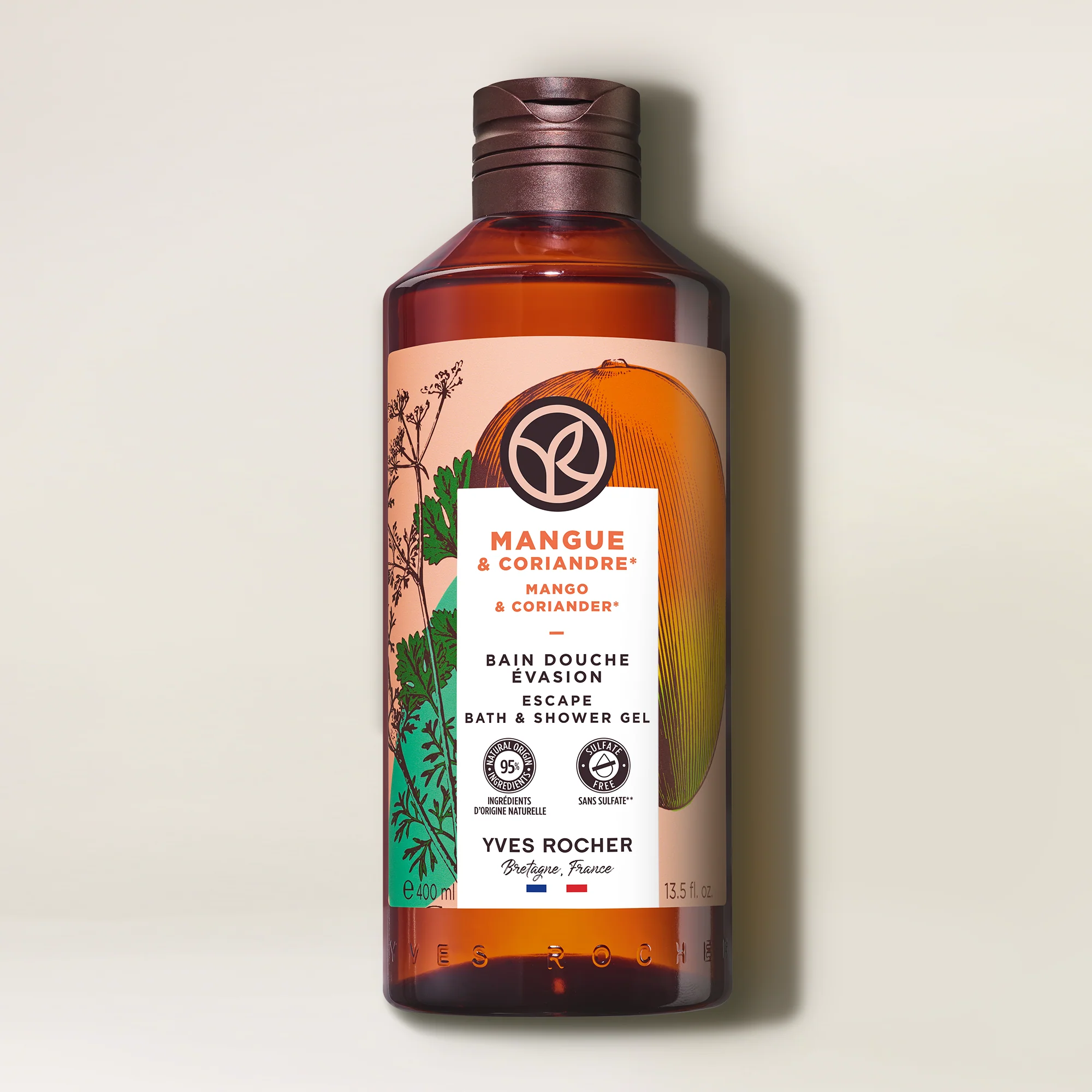 Mango & Coriander Escape Bath & Shower Gel - 400 ml - Image 2