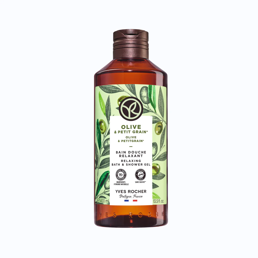 Olive & Petitgrain Relaxing Bath & Shower Gel - 400 ml - Image 2