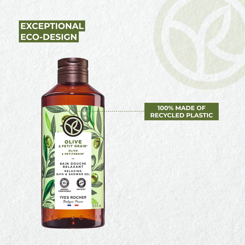 Olive & Petitgrain Relaxing Bath & Shower Gel - 400 ml - Image 8
